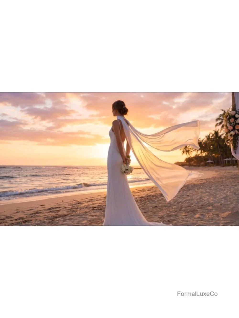 Bridal Neck Scarf Wedding Chiffon Shawl Tulle Bride Neck Wrap Evening Ceremony